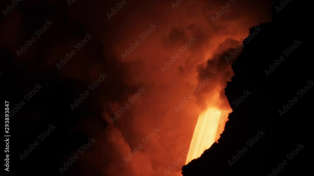 Lava from the Kīlauea volcano flows into the ocean on the Big Island of Hawaii Lava from the Kīlauea volcano flows into the ocean on the Big Island of Hawaii