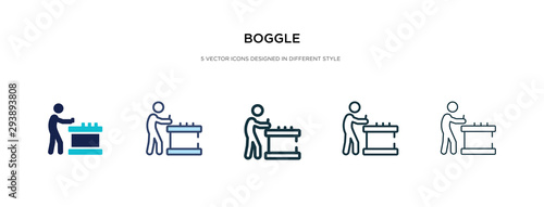boggle icon in different style vector illustration. two colored and black boggle vector icons designed in filled, outline, line and stroke style can be used for web, mobile, ui