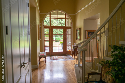 Real estate photos of a new house with an ocean view in Crescent Beach, British Columbia, Canada.