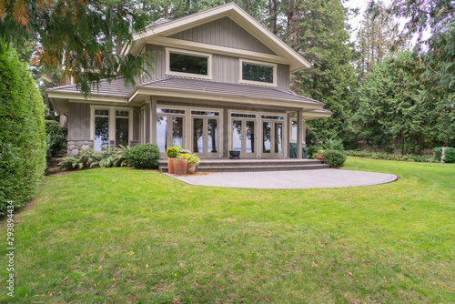 Real estate photos of a new house with an ocean view in Crescent Beach, British Columbia, Canada.