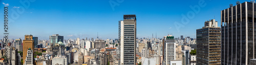 Vista Panorâmica do centro da Cidade de São Paulo, Brasil