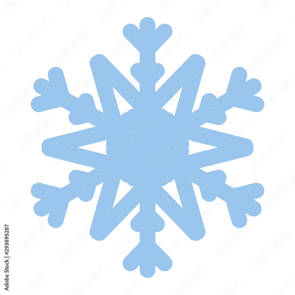 Snowflake Icon Blue | Ice Crystal Winter Symbol | Christmas Logo | Xmas Sign Snowflake Icon Blue | Ice Crystal Winter Symbol | Christmas Logo | Xmas Sign