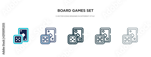 board games set icon in different style vector illustration. two colored and black board games set vector icons designed in filled, outline, line and stroke style can be used for web, mobile, ui