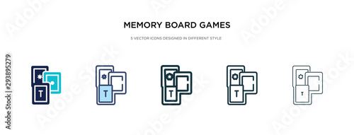 memory board games icon in different style vector illustration. two colored and black memory board games vector icons designed in filled, outline, line and stroke style can be used for web, mobile,