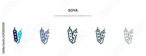 soya icon in different style vector illustration. two colored and black soya vector icons designed in filled, outline, line and stroke style can be used for web, mobile, ui photo