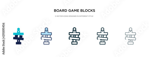 board game blocks icon in different style vector illustration. two colored and black board game blocks vector icons designed in filled, outline, line and stroke style can be used for web, mobile, ui