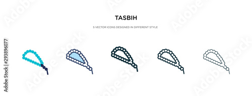 tasbih icon in different style vector illustration. two colored and black tasbih vector icons designed in filled  outline  line and stroke style can be used for web  mobile  ui