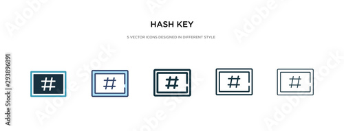 hash key icon in different style vector illustration. two colored and black hash key vector icons designed in filled, outline, line and stroke style can be used for web, mobile, ui