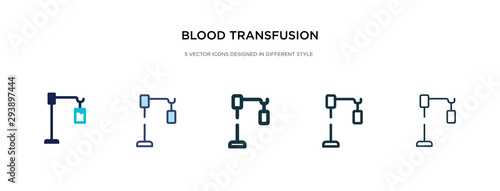 blood transfusion icon in different style vector illustration. two colored and black blood transfusion vector icons designed in filled, outline, line and stroke style can be used for web, mobile, ui