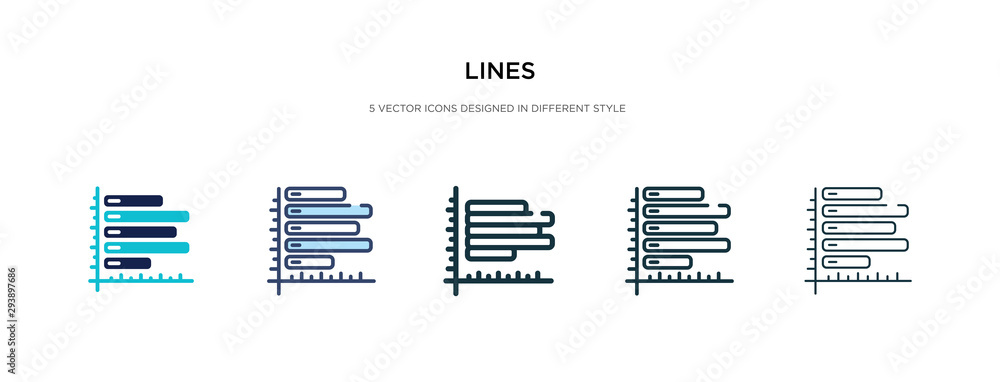 lines icon in different style vector illustration. two colored and black lines vector icons designed in filled, outline, line and stroke style can be used for web, mobile, ui lines icon in different style vector illustration. two colored and black lines vector icons designed in filled, outline, line and stroke style can be used for web, mobile, ui
