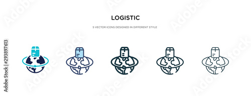 logistic icon in different style vector illustration. two colored and black logistic vector icons designed in filled, outline, line and stroke style can be used for web, mobile, ui