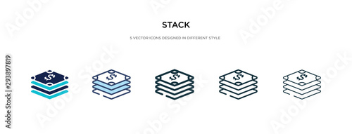 stack icon in different style vector illustration. two colored and black stack vector icons designed in filled, outline, line and stroke style can be used for web, mobile, ui