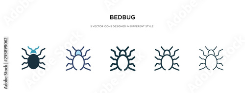 bedbug icon in different style vector illustration. two colored and black bedbug vector icons designed in filled, outline, line and stroke style can be used for web, mobile, ui