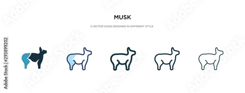 musk icon in different style vector illustration. two colored and black musk vector icons designed in filled, outline, line and stroke style can be used for web, mobile, ui