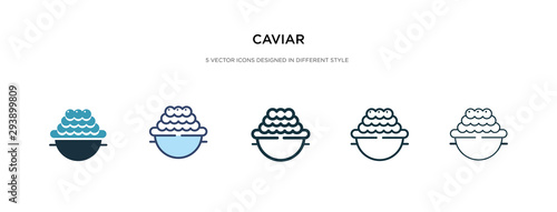 caviar icon in different style vector illustration. two colored and black caviar vector icons designed in filled, outline, line and stroke style can be used for web, mobile, ui
