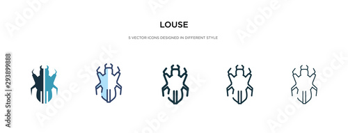 louse icon in different style vector illustration. two colored and black louse vector icons designed in filled, outline, line and stroke style can be used for web, mobile, ui