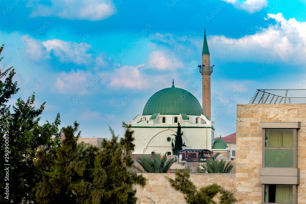 Fototapeta premium El-Jazzar Mosque, built by al-Jazzar in 1778 in Israel, Acre city