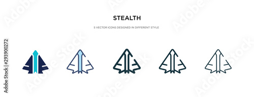 stealth icon in different style vector illustration. two colored and black stealth vector icons designed in filled, outline, line and stroke style can be used for web, mobile, ui