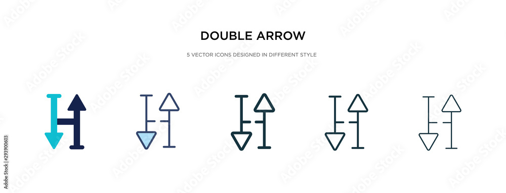 double arrow icon in different style vector illustration. two colored and black double arrow vector icons designed in filled, outline, line and stroke style can be used for web, mobile, ui double arrow icon in different style vector illustration. two colored and black double arrow vector icons designed in filled, outline, line and stroke style can be used for web, mobile, ui