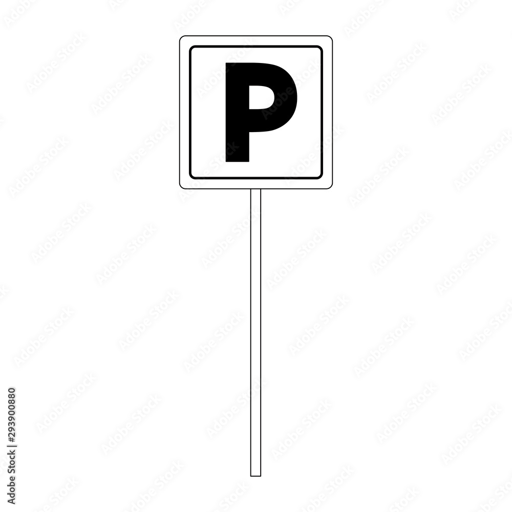 parking sign icon parking sign icon