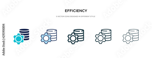 efficiency icon in different style vector illustration. two colored and black efficiency vector icons designed in filled, outline, line and stroke style can be used for web, mobile, ui