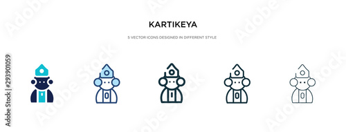 kartikeya icon in different style vector illustration. two colored and black kartikeya vector icons designed in filled, outline, line and stroke style can be used for web, mobile, ui