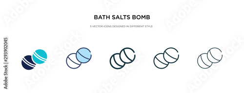 bath salts bomb icon in different style vector illustration. two colored and black bath salts bomb vector icons designed in filled, outline, line and stroke style can be used for web, mobile, ui