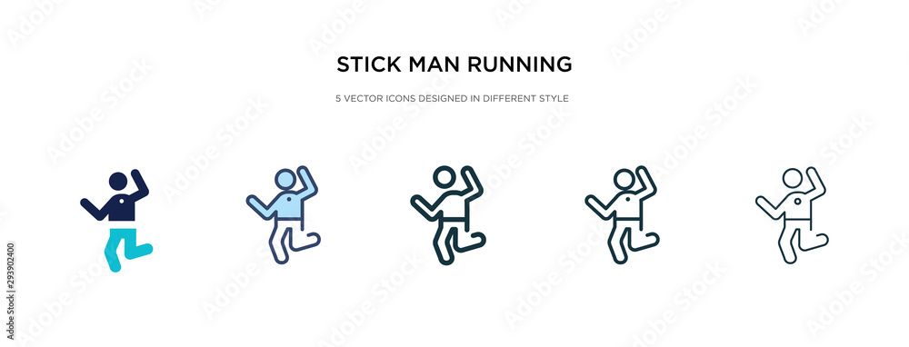 stick man running icon in different style vector illustration. two colored and black stick man running vector icons designed in filled, outline, line and stroke style can be used for web, mobile, ui stick man running icon in different style vector illustration. two colored and black stick man running vector icons designed in filled, outline, line and stroke style can be used for web, mobile, ui