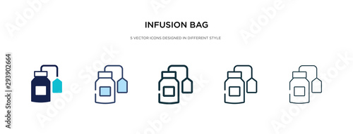infusion bag icon in different style vector illustration. two colored and black infusion bag vector icons designed in filled, outline, line and stroke style can be used for web, mobile, ui