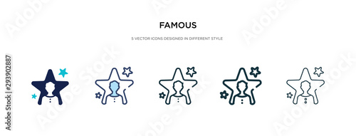 famous icon in different style vector illustration. two colored and black famous vector icons designed in filled, outline, line and stroke style can be used for web, mobile, ui
