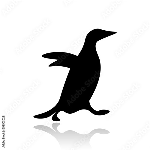 Penguin icon vector design. Penguin illustration