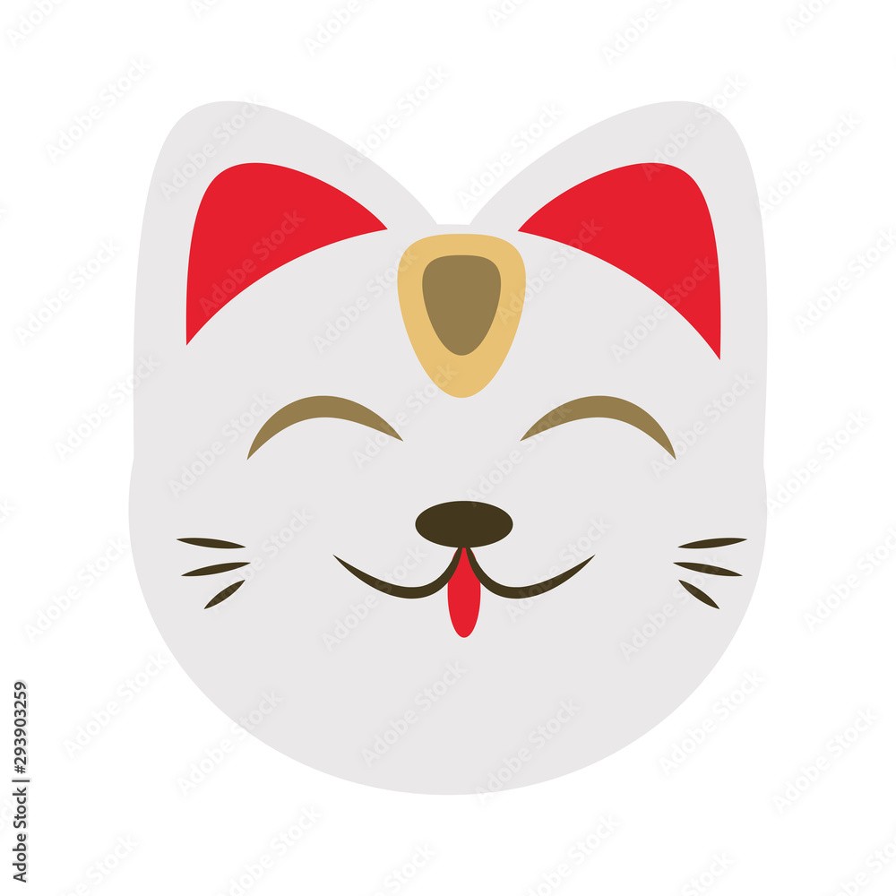 Obraz premium Chinese Cat icon