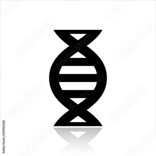 DNA icon vector design. DNA logo