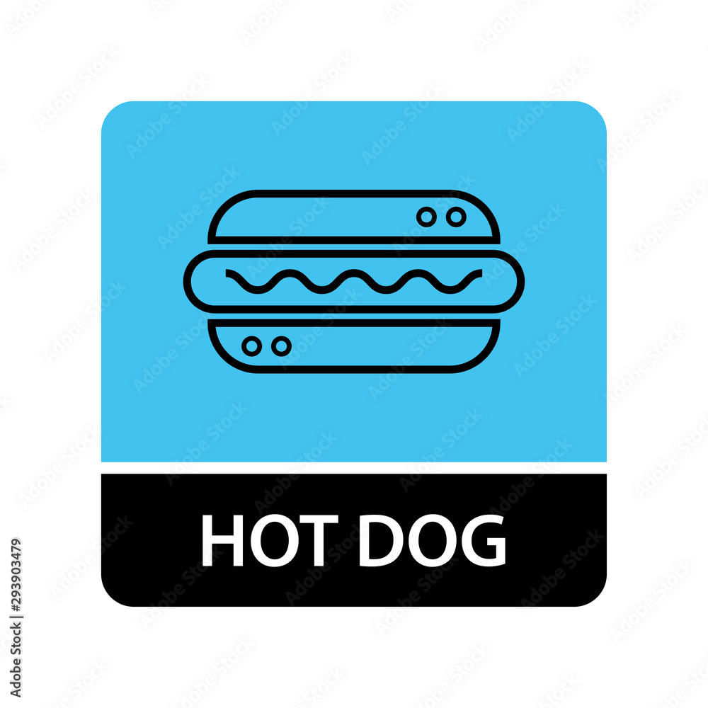 Hot dog icon for web and mobile Hot dog icon for web and mobile