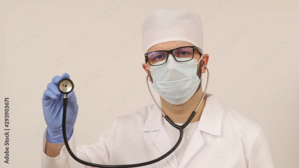 The doctor is preparing to examine the patient The doctor is preparing to examine the patient