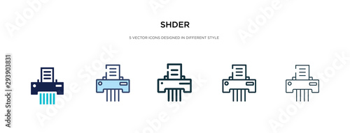 shder icon in different style vector illustration. two colored and black shder vector icons designed in filled, outline, line and stroke style can be used for web, mobile, ui