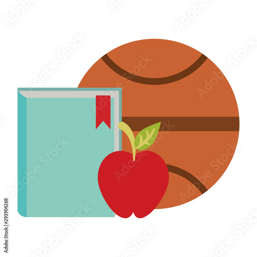 basketball ball and book design
