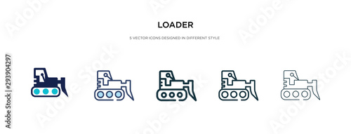 loader icon in different style vector illustration. two colored and black loader vector icons designed in filled, outline, line and stroke style can be used for web, mobile, ui
