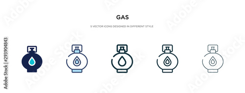 gas icon in different style vector illustration. two colored and black gas vector icons designed in filled, outline, line and stroke style can be used for web, mobile, ui