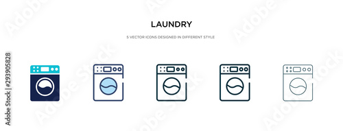 Obraz na plátně laundry icon in different style vector illustration