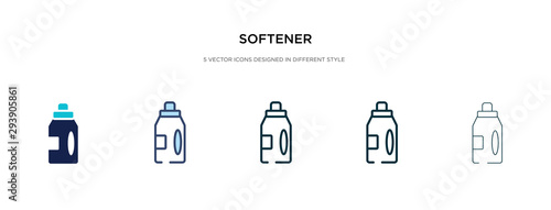 softener icon in different style vector illustration. two colored and black softener vector icons designed in filled, outline, line and stroke style can be used for web, mobile, ui