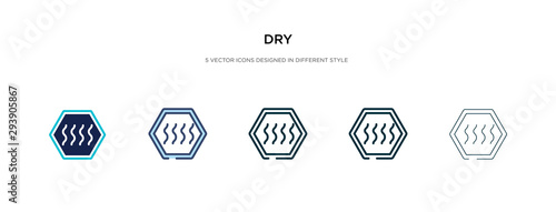 dry icon in different style vector illustration. two colored and black dry vector icons designed in filled, outline, line and stroke style can be used for web, mobile, ui