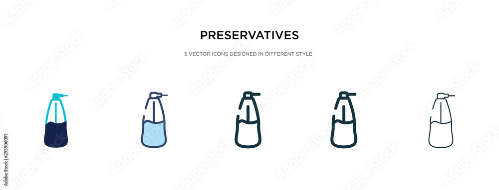 preservatives icon in different style vector illustration. two colored and black preservatives vector icons designed in filled, outline, line and stroke style can be used for web, mobile, ui preservatives icon in different style vector illustration. two colored and black preservatives vector icons designed in filled, outline, line and stroke style can be used for web, mobile, ui