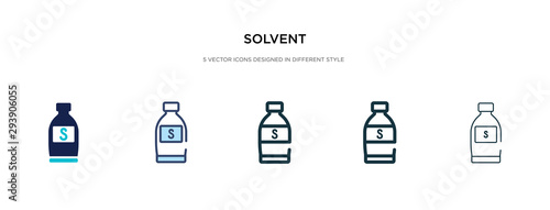 solvent icon in different style vector illustration. two colored and black solvent vector icons designed in filled, outline, line and stroke style can be used for web, mobile, ui