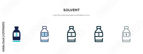solvent icon in different style vector illustration. two colored and black solvent vector icons designed in filled, outline, line and stroke style can be used for web, mobile, ui photo