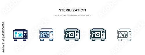 sterilization icon in different style vector illustration. two colored and black sterilization vector icons designed in filled, outline, line and stroke style can be used for web, mobile, ui