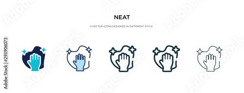 neat icon in different style vector illustration. two colored and black neat vector icons designed in filled, outline, line and stroke style can be used for web, mobile, ui