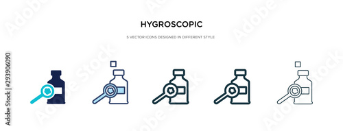 hygroscopic icon in different style vector illustration. two colored and black hygroscopic vector icons designed in filled, outline, line and stroke style can be used for web, mobile, ui