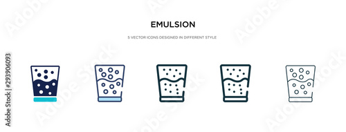 emulsion icon in different style vector illustration. two colored and black emulsion vector icons designed in filled, outline, line and stroke style can be used for web, mobile, ui photo