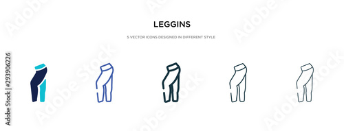 leggins icon in different style vector illustration. two colored and black leggins vector icons designed in filled, outline, line and stroke style can be used for web, mobile, ui